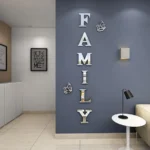 Family Sign 3D Mirror Wall Decor