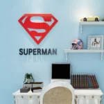 Superman Wall Art, Super Hero, Gift Ide