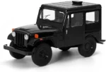 KiNSMART Set of 4 – 1971 Jeep DJ-5B Die-Cast Model Toy Jeeps | 1:26 Scale 5" Metal Miniatures with Pull Back Action – Black, White, Red & Blue - Image 3