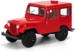 KiNSMART Set of 4 – 1971 Jeep DJ-5B Die-Cast Model Toy Jeeps | 1:26 Scale 5" Metal Miniatures with Pull Back Action – Black, White, Red & Blue - Image 4