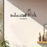 Chennai, India - Skyline Wall Art - Home Decal - Indian National Day - Image 4