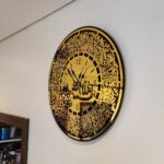 IWAS Premium Luxury Ayatul Kursi Clock – Acrylic Finish. Elegant Islamic wall clock for prayer rooms, living spaces, and gifting. - Image 3