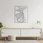 IWAS Premium Luxury Acrylic Whirling Dervish Islamic Wall Art – Modern Sufi Mevlana Rumi Ramadan Home Decor & Muslim Gift - Image 3