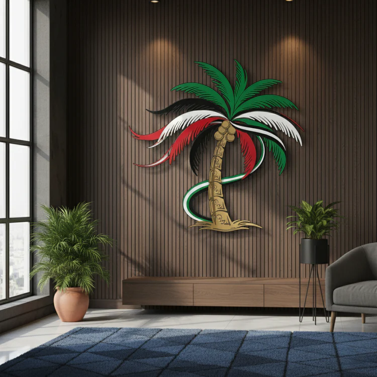 UAE National Day Acrylic Palm Tree Wall Art – Premium Luxury UAE Decor | IWAS - Image 4