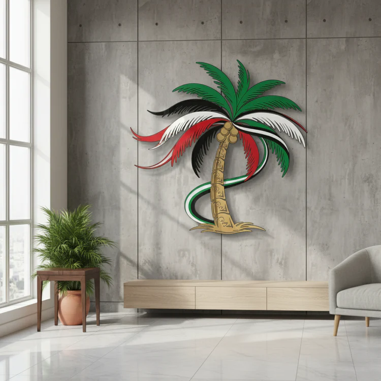 UAE National Day Acrylic Palm Tree Wall Art – Premium Luxury UAE Decor | IWAS - Image 3