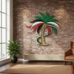 Premium Luxury UAE National Day Acrylic Palm Tree Wall Art by IWAS for Modern UAE Home and Office Decoration