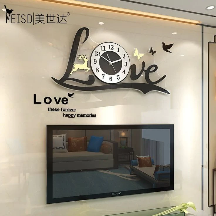 3D Love Wall Clock Wall Decore - Image 2