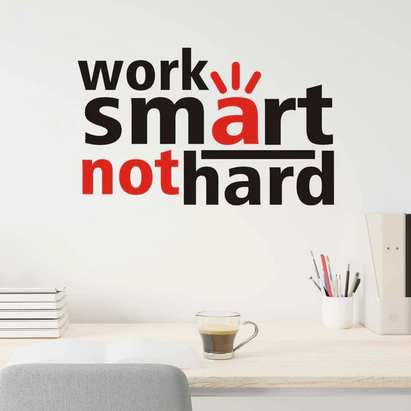 Work Smart wall art - Image 1