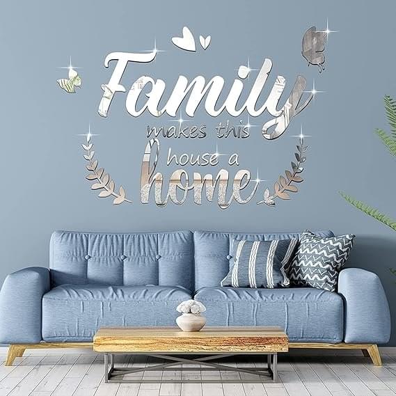 3D Decor Family Letter Quotes Wall - Image 1
