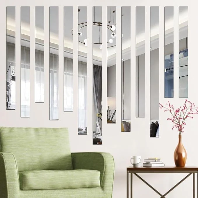 Line Design Mirror Wall - Modern Home Wall Decor - Best For Home and Office - Image 1