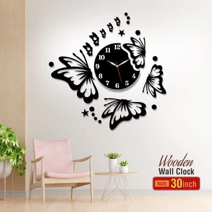 WhatsAppImage2024-08-12at1.05.50PM_2.jpg 3D Butterfly Wall Clock Wall Decore - Image 1