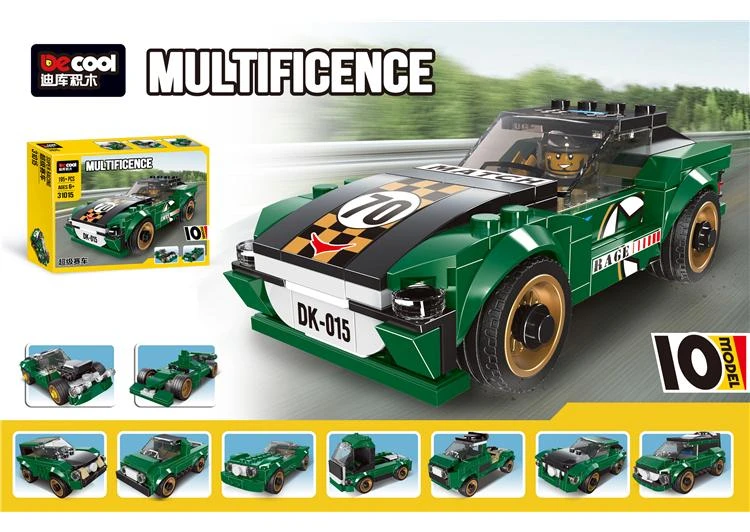 31015 Multifigence Super Racing Car Building Set | 195+ PCS Construction Toy | DK-015 Model | STEM Toy for Ages 6+ - Image 1