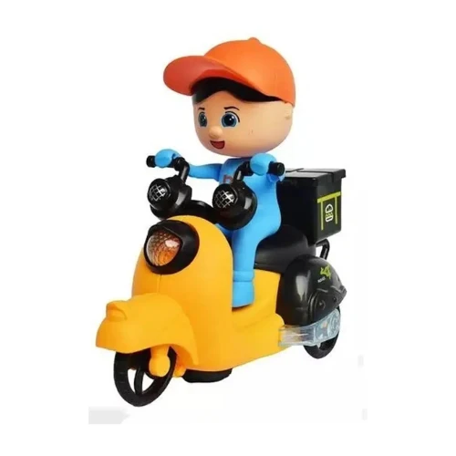 HX165 Fast Food Motorcycle Toy | 1:8 Scale | Lights & Music | Fun Vehicle Toy for Kids - Image 1