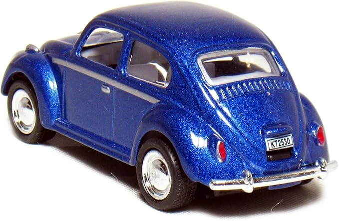 KiNSMART Porsche 356 B Carrera 2 | 1:32 Scale Die-Cast Metal Model Car | Pull-Back Action, Openable Doors – KT5398D (1x12 Carrera Series) - Image 2