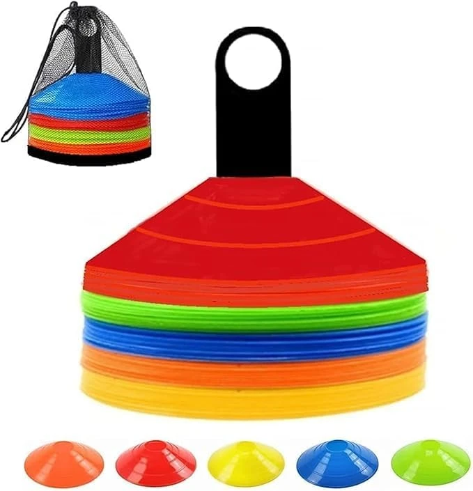 2025-07-29-688901ff71716 Soccer Cones - Agility Training Disc Cones, Flexible & Durable PE - Image 1