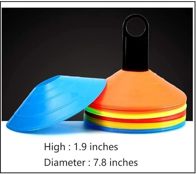 Soccer Cones - Agility Training Disc Cones, Flexible & Durable PE - Image 2