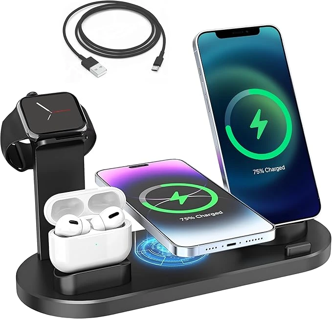 6-in-1 Wireless Charger – All-in-One Charging Station for Your Devices - Image 1
