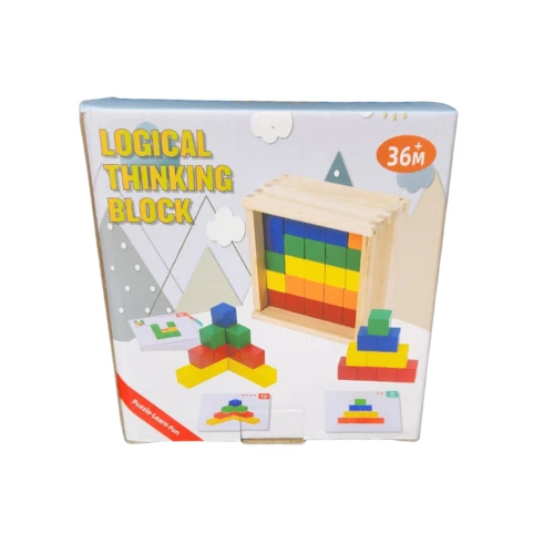 2025-09-03-68b82e8105d48 Logical Thinking Block Game – Educational Puzzle Toy for Kids, Brain Teaser, Early Learning Shape & Color Matching Blocks - Image 1