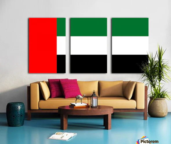 split3_343885 UAE National Day Large Acrylic Wall Flag -Unique style! - Image 1